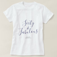 60 Fabuleux Blue Custom Name 60th Birthday Gift