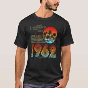 T-shirt 60. Légendaire anniversaire depuis décembre 1962
