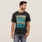 T-shirt 60 Year Old Awesome Since September 1962 60th Birt (Devant entier)