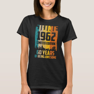 T-shirt 60e anniversaire 60 ans stupéfiant depuis juin 196