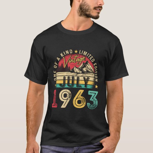 T-shirt 60E Anniversaire 60 Juillet 1963 (Devant)