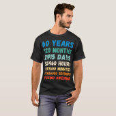 T-shirt 60e anniversaire 60 Years of Bein Awesome Wedding (Devant entier)