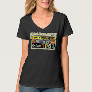 T-shirt 60e Anniversaire Bande de la Cassette 60e Année d'