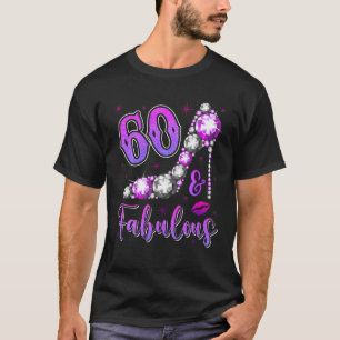 T-shirt 60E Anniversaire Cadeau Tee Pour Femmes 60 Et