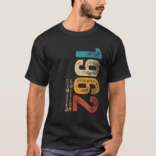 T-shirt 60E Anniversaire Cadeaux 60 Anniversaire Retro Lim (Devant)