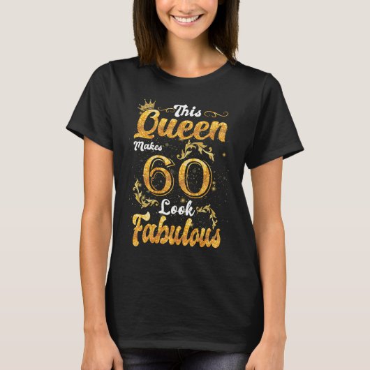 T-shirt 60e anniversaire Cadeaux femmes (Devant)