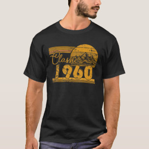 T-shirt 60E Anniversaire Classique 1960 60 Année Awesome D