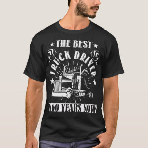 T-shirt 60e anniversaire Conducteur de camion actuel 60 an