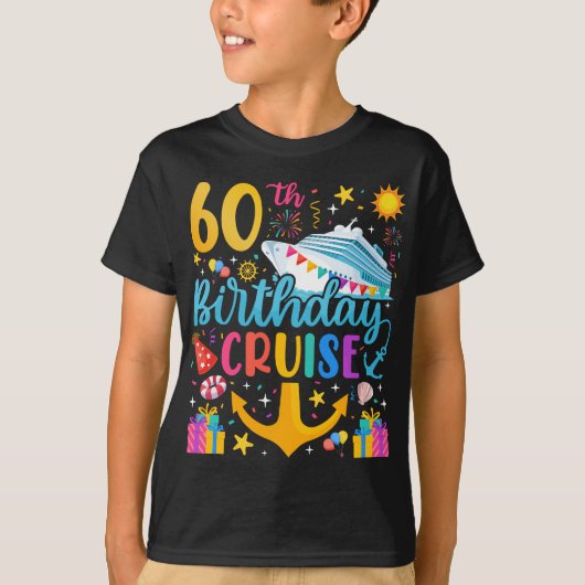 T-shirt 60e anniversaire Croisière B-Day Party Boy (Devant)