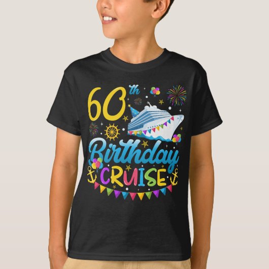T-shirt 60e anniversaire Croisière B-Day Party Boy (Devant)