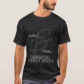 T-shirt 60e anniversaire du Mariage Diamond (Devant)
