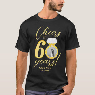 T-shirt 60e anniversaire encourage à 60 ans photo Mariage