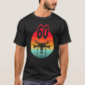 T-shirt 60e anniversaire I Drones rétro télécommandés avec (Devant)