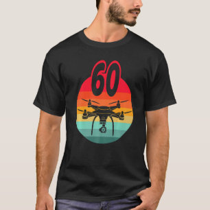 T-shirt 60e Anniversaire I Rétro Télécommande Drones Avec 