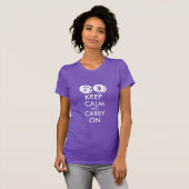 T-shirt 60e anniversaire pour femmes | Restez calm (Devant entier)