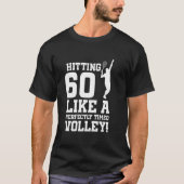 T-shirt 60e Anniversaire Tennis 60 Ans Joueur de Tennis Bi (Devant)