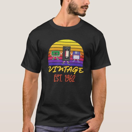 T-shirt 60E Anniversaire Vieux Enregistreur Tee - shirts D (Devant)