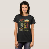 T-shirt 60e anniversaire Vintage octobre 1962 (Devant entier)