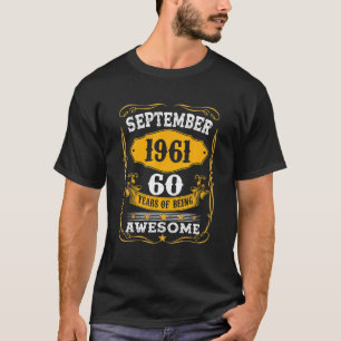 T-shirt 60E Cadeau Anniversaire 60 Ans Magnifique Depuis S