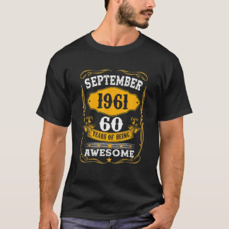 T-shirt 60E Cadeau Anniversaire 60 Ans Magnifique Depuis S