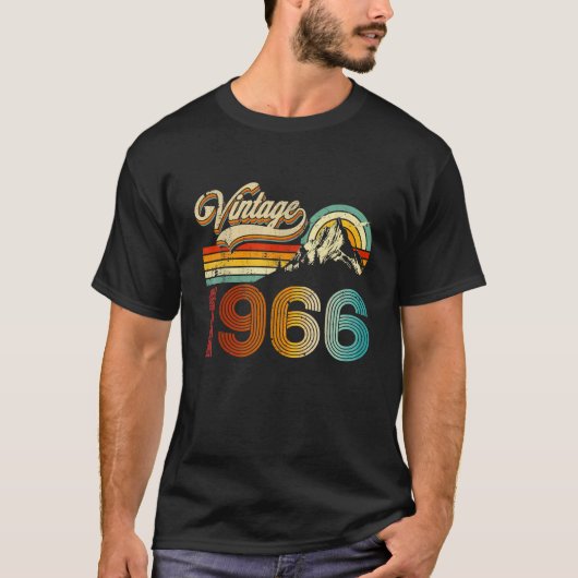 T-shirt 60e Cadeaux Anniversaire 60 ans 1966 Drôle cadeau (Devant)