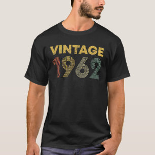 T-shirt 60E Idée Anniversaire Vintage 1962 Hommes Femmes