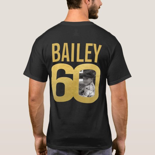 T-shirt 60ème anniversaire il a fallu 60 personnalisés nom (Dos)