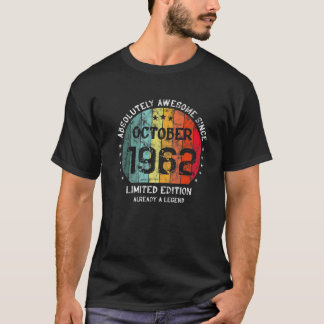 T-shirt 60Th Birthday Absolutely Awesome Since October 196