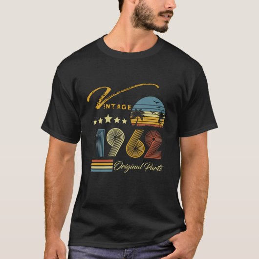 T-shirt 61 Ans Vintage 1962 (Devant)