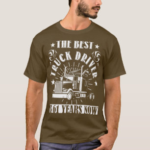 T-shirt 61e anniversaire Conducteur de camion actuel 61 an