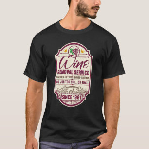 T-shirt 61e Anniversaire I Service d'enlèvement de vin I V