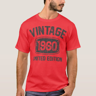 T-shirt 62 Ans Vintage 1960 Limited Edition 62e Bir