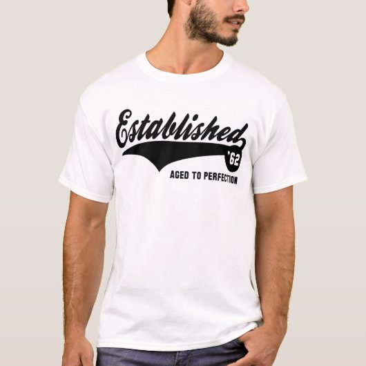 T-shirt 62 établis - Chemise d'anniversaire (Devant)