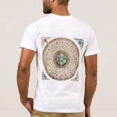 T-shirt [63.3] Mantra Mandala de "OM" tibétain rond (Dos)