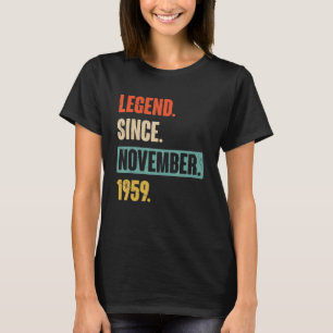 T-shirt 63 ans 63e anniversaire Légende Anniversaire depui