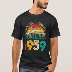T-shirt 63 Ans Anniversaire Vintage 1959 Édition Limitée 6