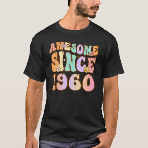 T-shirt 63 ans Awesome depuis 1960 63ème anniversaire pour