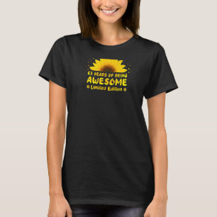 T-shirt 63 Ans Floral Sunflower Lovers Né 1960 63e