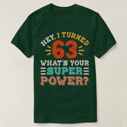 T-shirt 63e anniversaire 5 (Design devant)