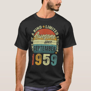 T-shirt 63e anniversaire 63 ans stupéfiant depuis septembr