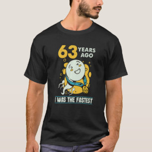 T-shirt 63e Anniversaire Hommes Humour Il Y A 63 Ans J'Éta