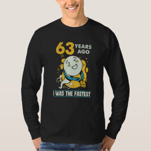 T-shirt 63e Anniversaire Hommes Humour Il Y A 63 Ans J'Éta
