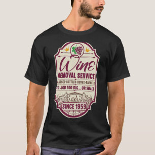 T-shirt 63e Anniversaire I Décanteur de vin Étiquette I Él