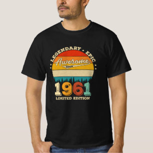 T-shirt 64 ans Anniversaire 1961 merveilleux 64e anniversa
