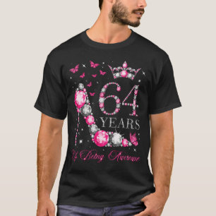 T-shirt 64 Ans D'Être Super Heureux 64E Couronne Diamante