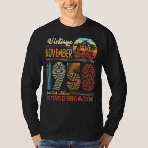 T-shirt 64 ans Vintage novembre 1958 64e Anniversaire