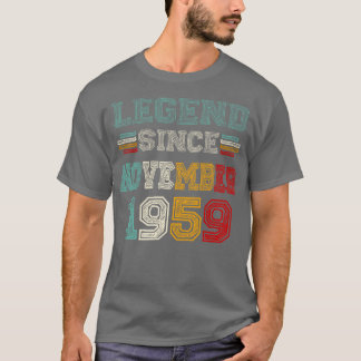 T-shirt 64 ansDepuis novembre 1959 64e anniversaire