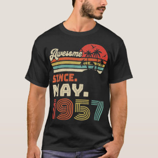 T-shirt 65 Ans Awesome depuis mai 1957 65e Anniversaire P