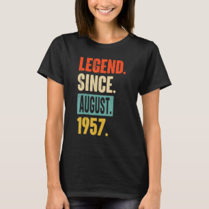 T-shirt 65 ans de légende depuis août 1957 65e anniversair