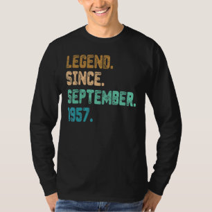 T-shirt 65 ans de légende depuis septembre 1957 65e naissa